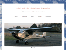 Tablet Screenshot of leicht-fliegen-lernen.de